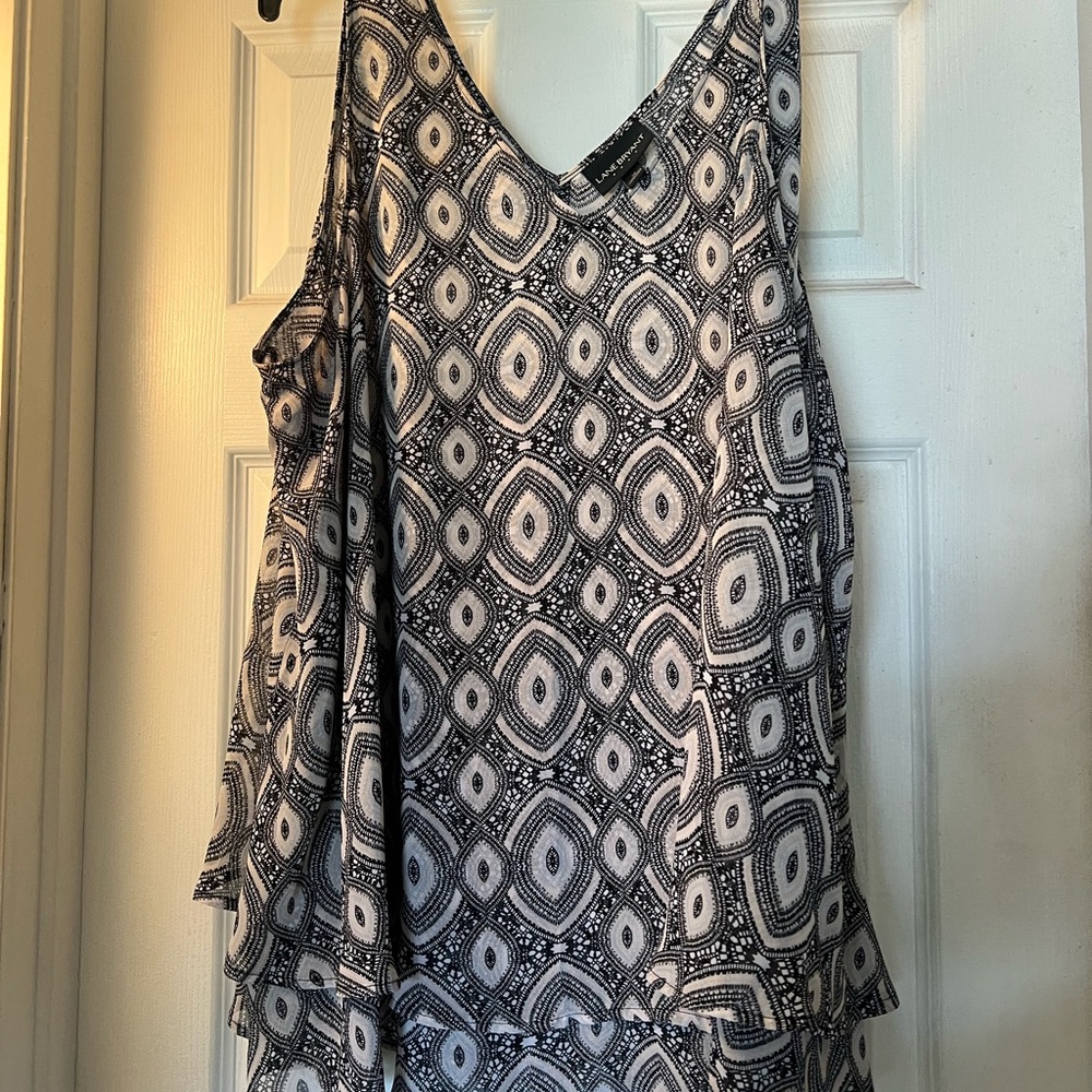 Lane Bryant Stylish Black and White Women's Top size 26